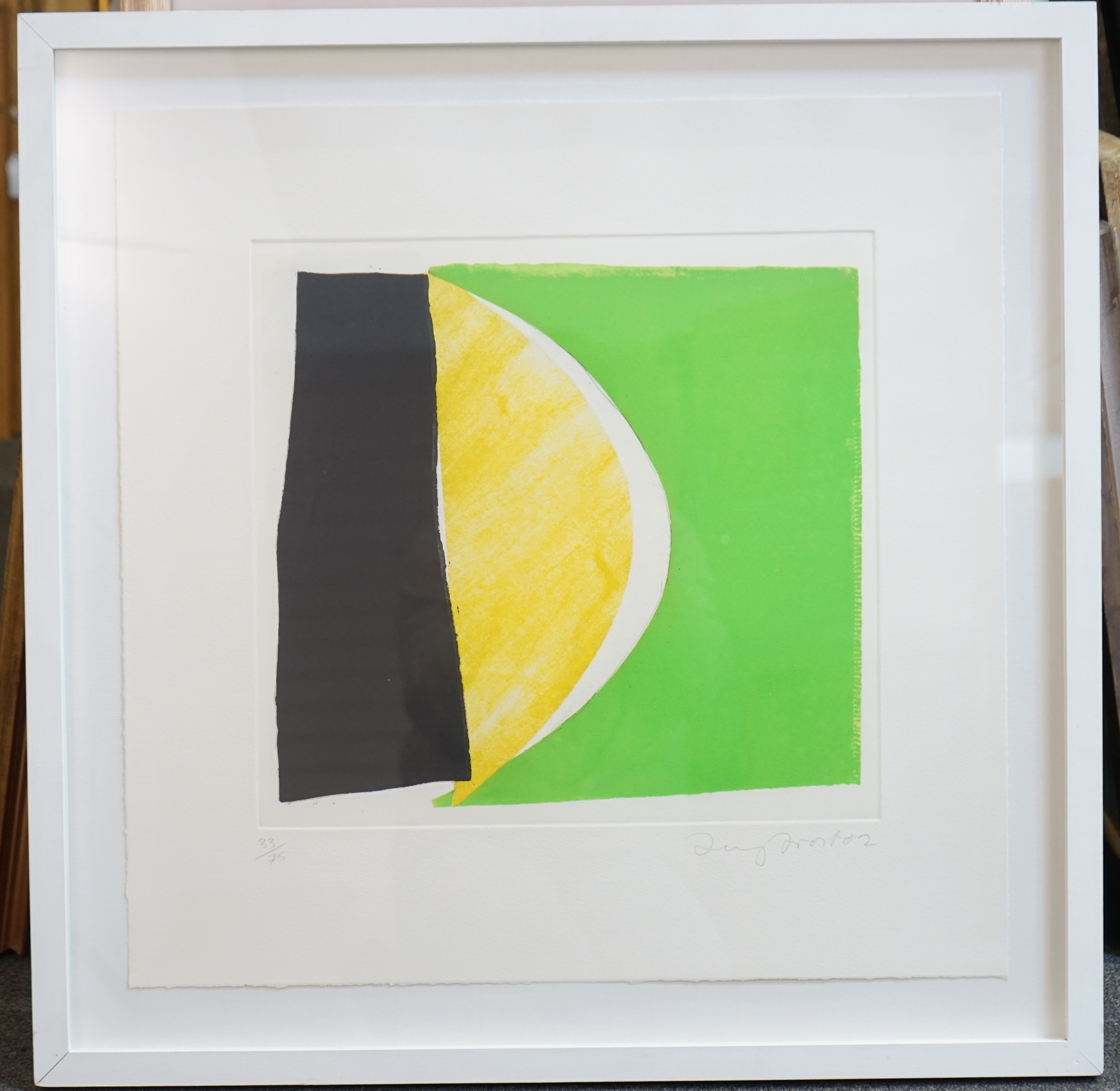 Sir Terry Frost, R.A. (1915-2003), Lemon, Green and Black, 2002, etching and aquatint on heavy wove paper, 38 x 39.5 cm